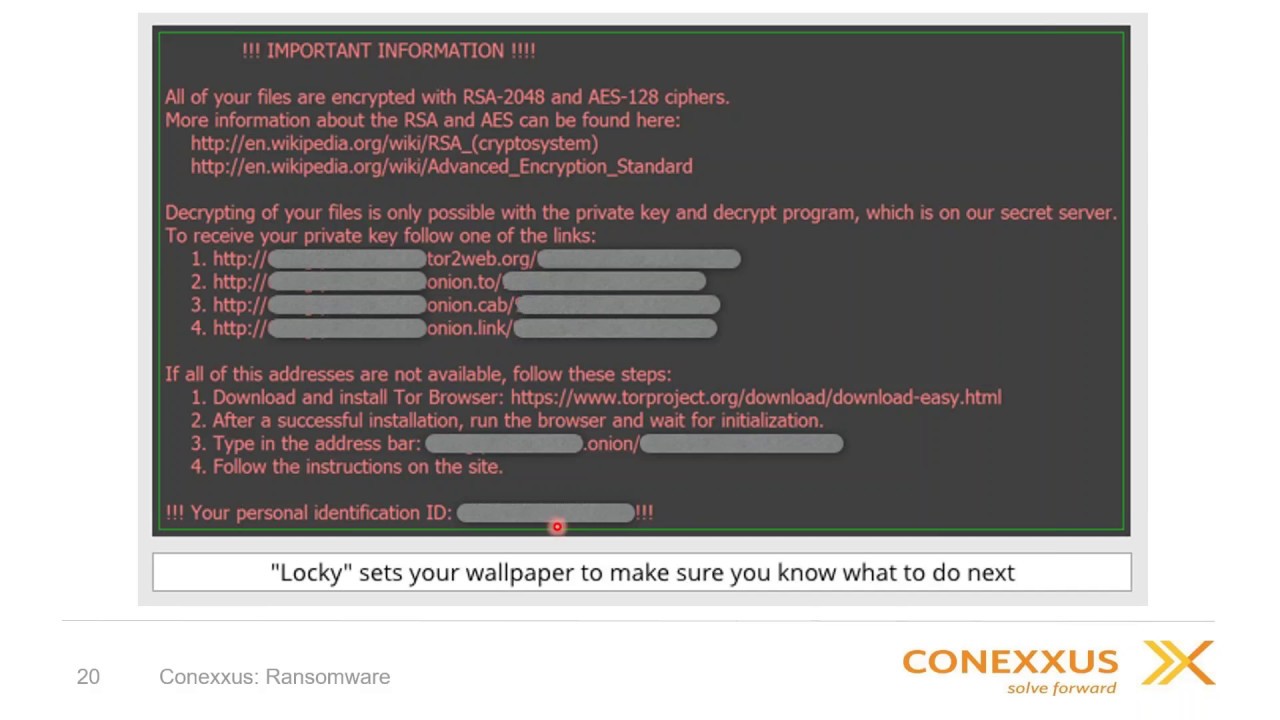 2017 06 29 12 00 WannaCry and other Ransomware – Strategies and Approach for Preventing and Removing
