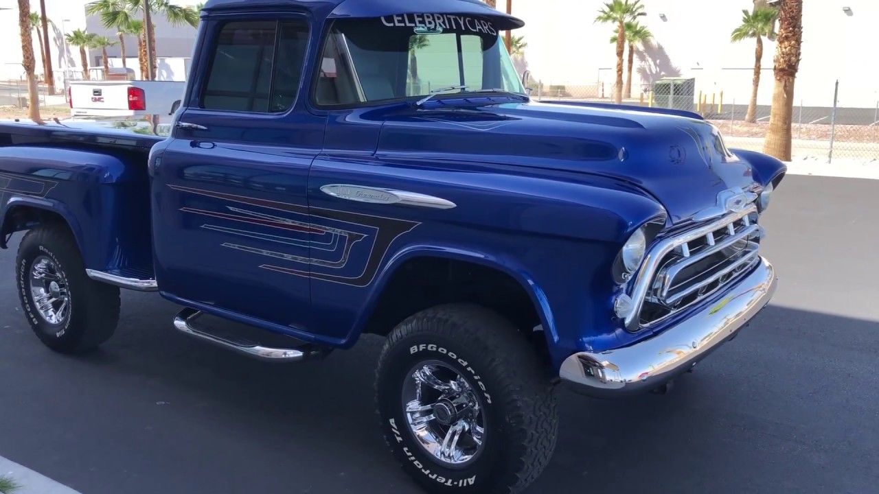 1957 Chevrolet 4x4 custom truck At Celebrity Cars Las Vegas