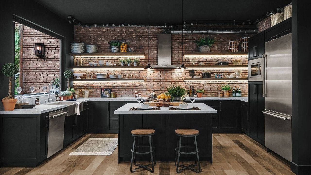 BOLD! 100+ INDUSTRIAL KITCHEN DESIGN IDEAS | HOW TO CREATE STYLISH KITCHEN SPACE WITH RAW EDGY LOOK
