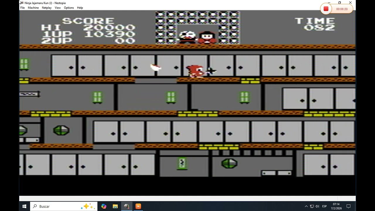 Ninja Jajamaru Kun (Nintendo) gameplay