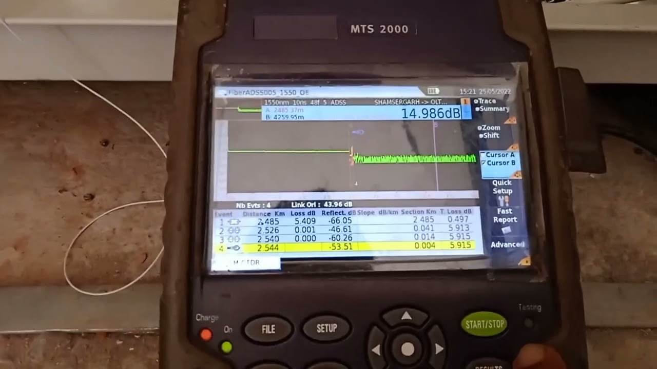 OTDR || File save in OTDR trace #fibre