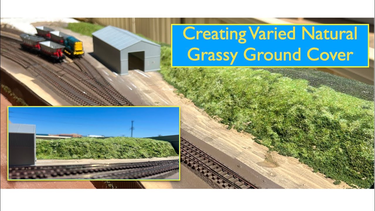 Creating Wild Grass Ground Cover. Walmington Riverside Part 8. TT:120 Challenge layout