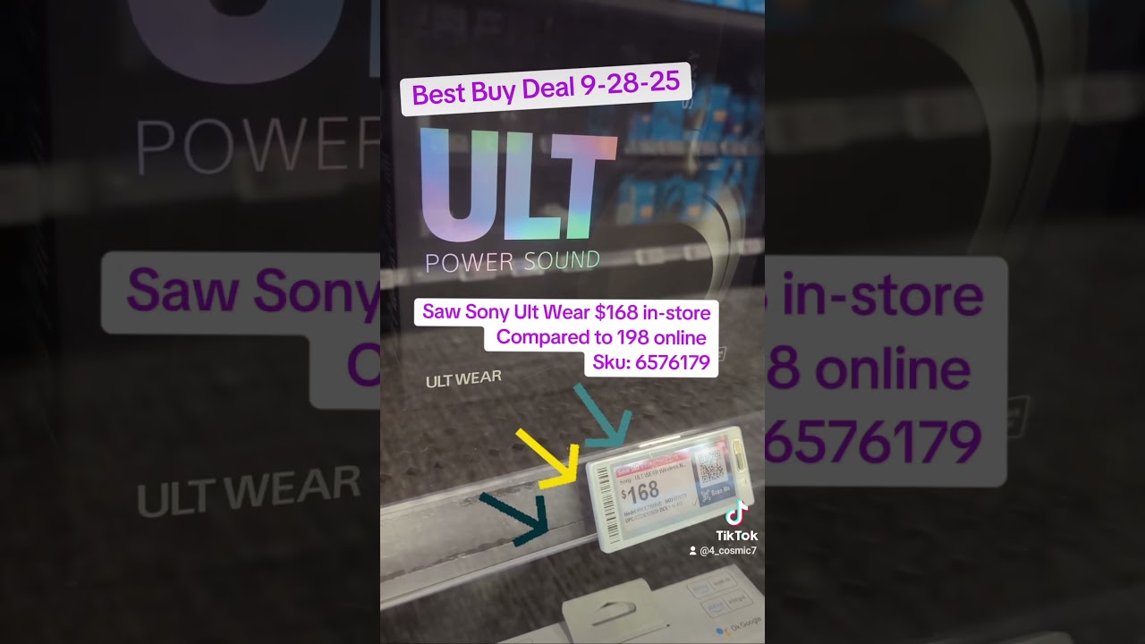 Best Buy Deal 9/28/25 - Sony Ult Wear Headphones  