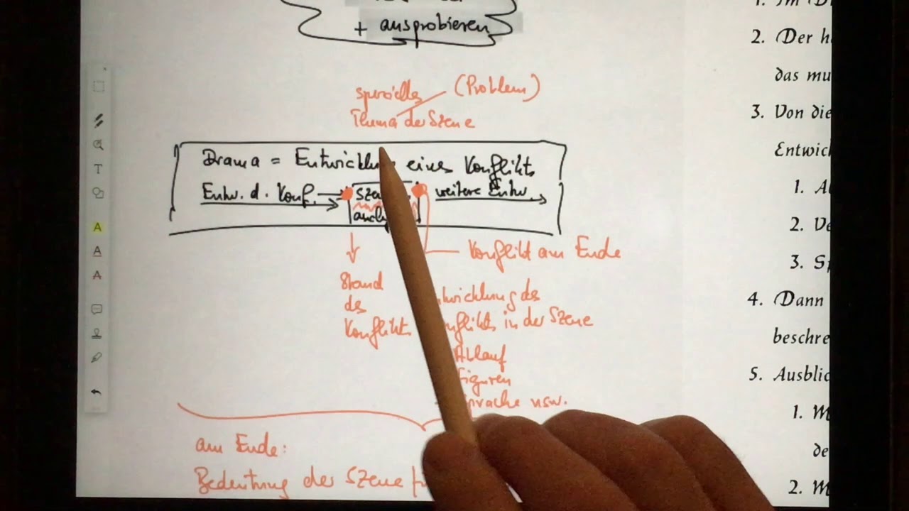 Analyse einer Dramenszene - ganz ohne Checkliste