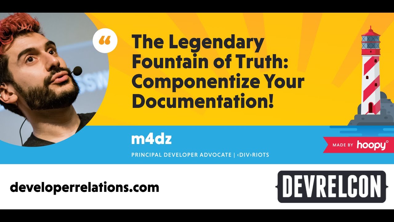 The legendary fountain of truth: componentize your documentation!