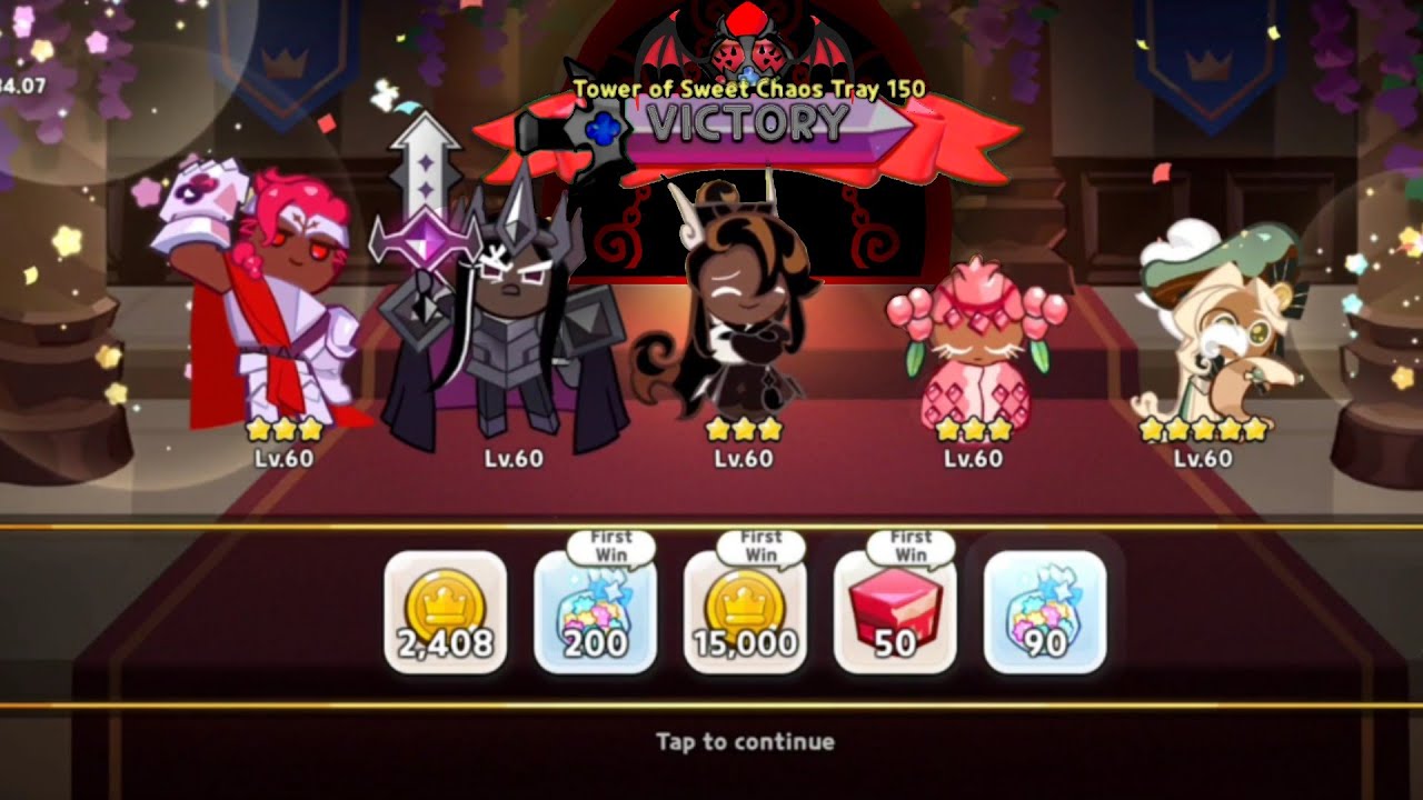Finally,i defeat tower of sweet tray 150