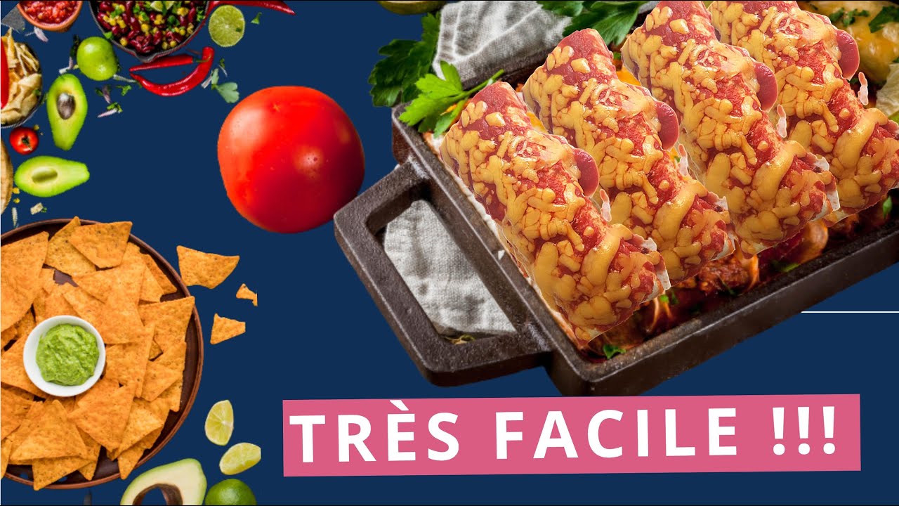 CRÊPES AU FOUR, façon mexicaine (enchiladas ou crêpes farcies gratinées) - recette facile