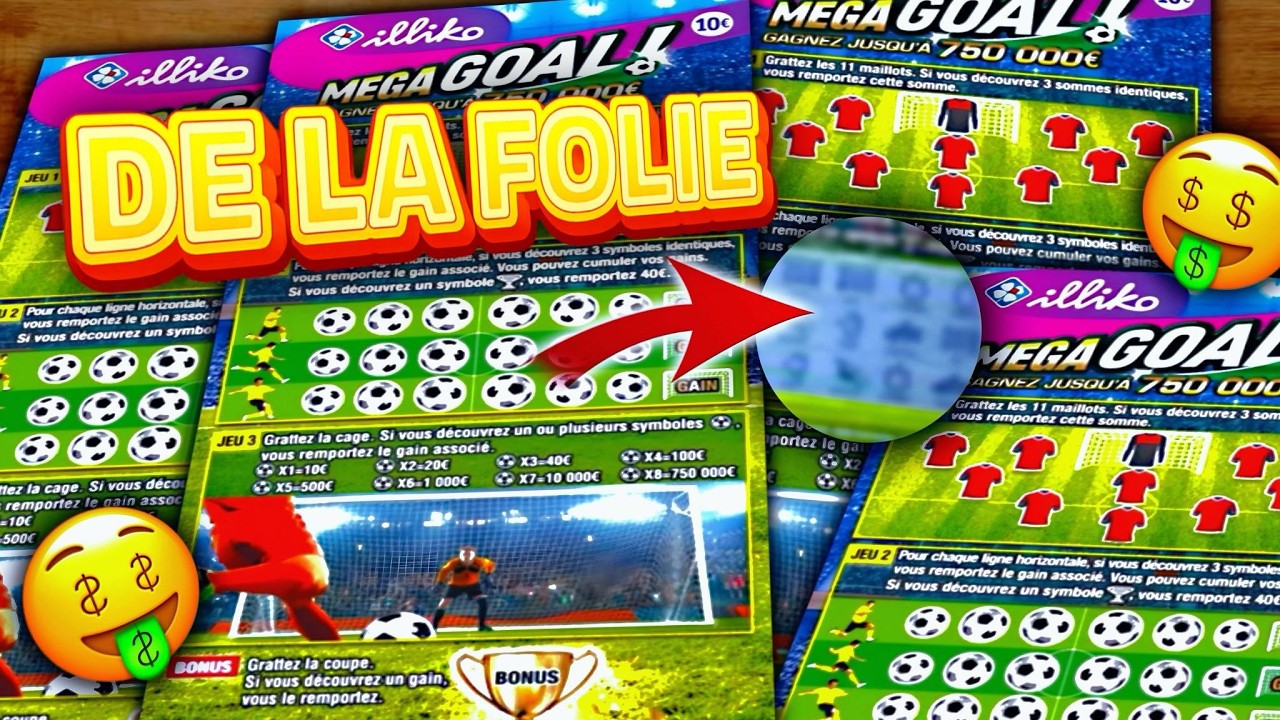 JE GRATTE 300€ DE MEGA GOAL ! UN ÉNORME GAIN À L’INTÉRIEUR ! 🎰😱