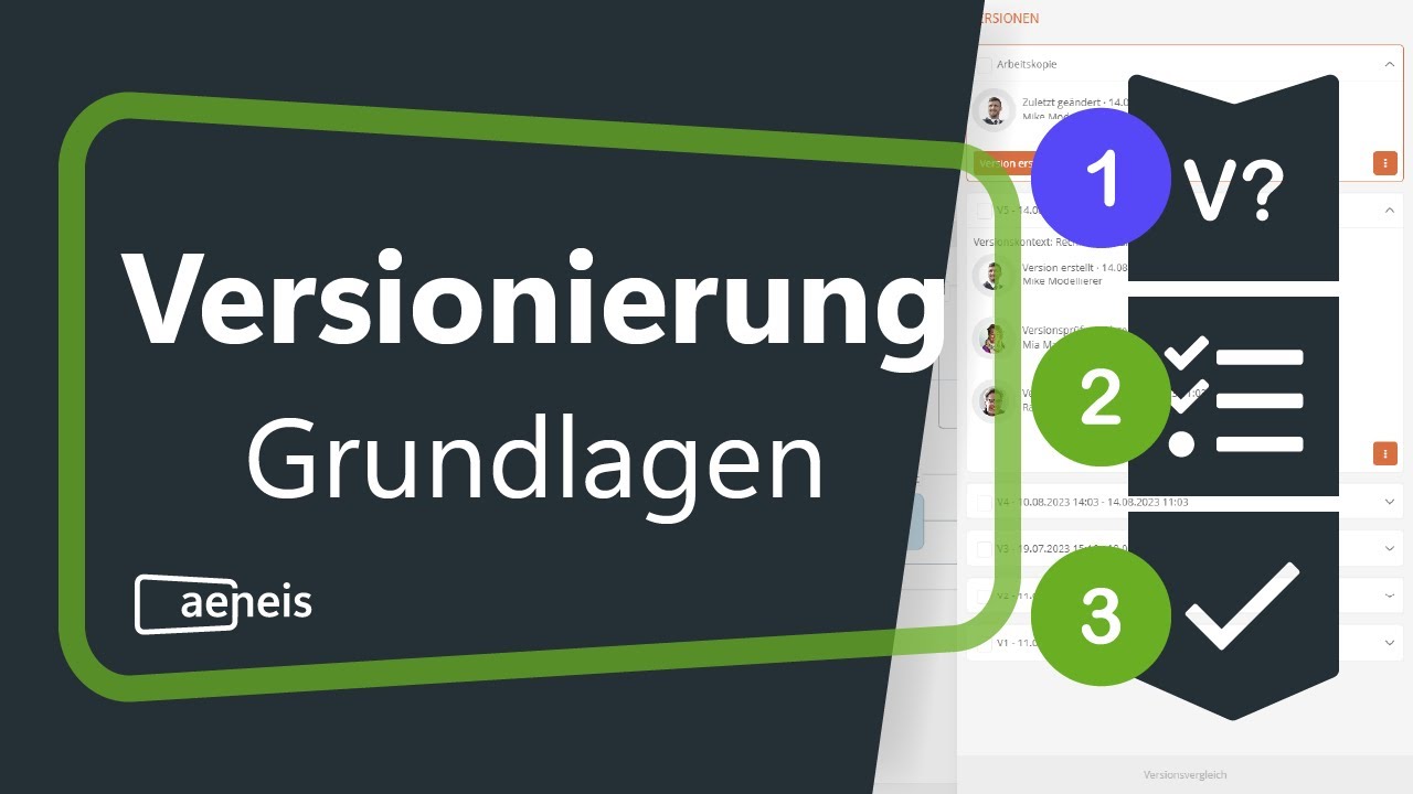 Versionierung in der BPM-Software Aeneis - Grundlagen