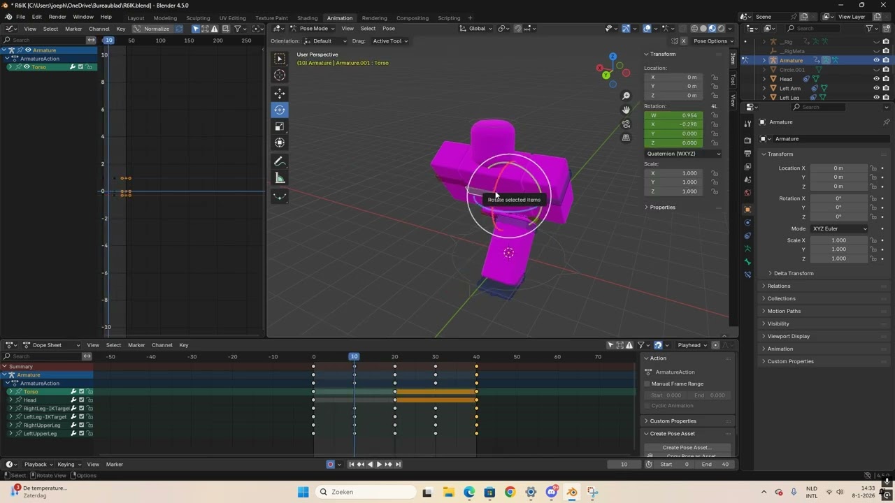 simpel  run animation
