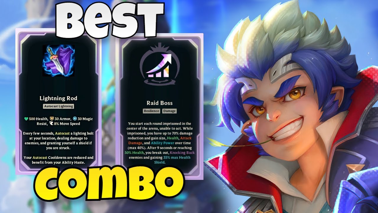 Wukong With New Broken Item Lightning Rod And Raid Boss Becomes Unkillable! (Arena 2v2v2v2)