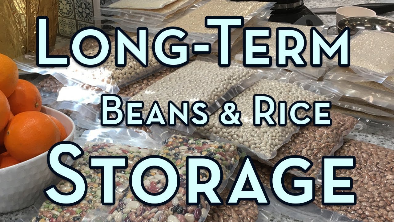 Packing Dry Beans & Rice for Long-Term Storage
