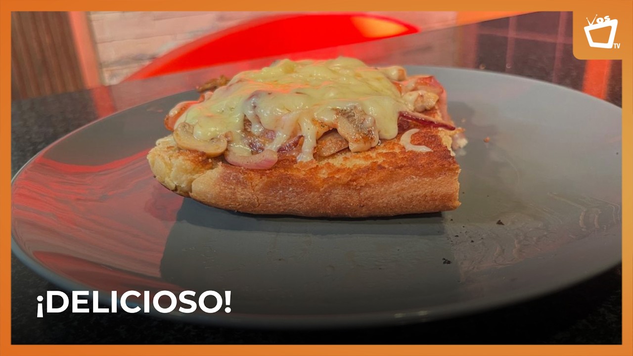Boquita de pan, queso y champiñones: receta fácil y deliciosa