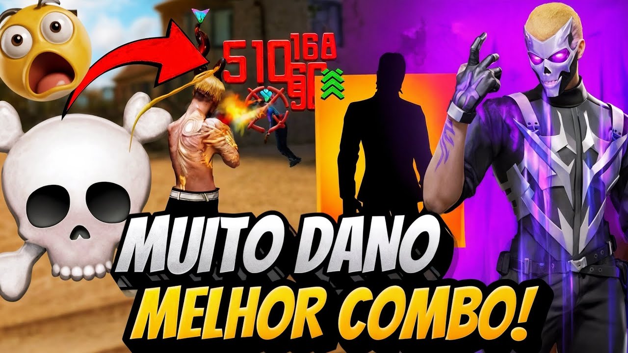 MELHOR COMBO DE PERSONAGENS PARA CAUSA DANO NO FREE FIRE EM 2025!