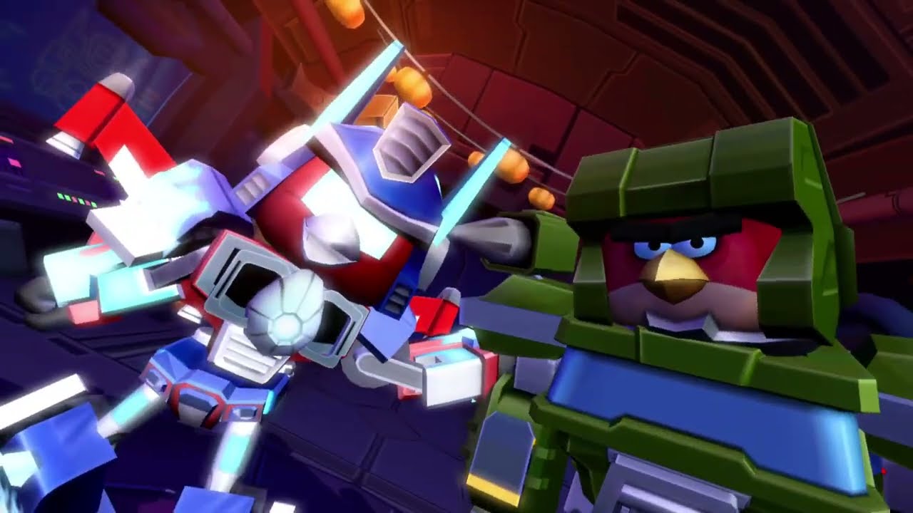 Angry Birds Transformers EP 1 UPGRADE MOTORMASTER and ALPHA TRION and CYCLONUS and FIGHT!