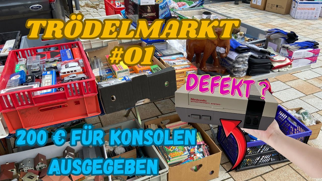 🎮 Retro Konsolen Schatz auf dem Trödelmarkt gefunden! 🕹️✨