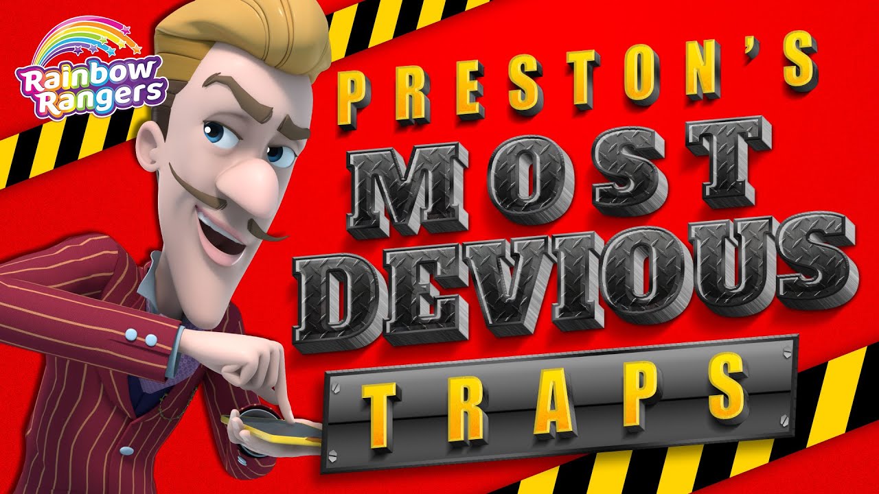 Preston's Most Devious Boobie Traps! 🌈 Rainbow Rangers 🌈 Compilation for Kids