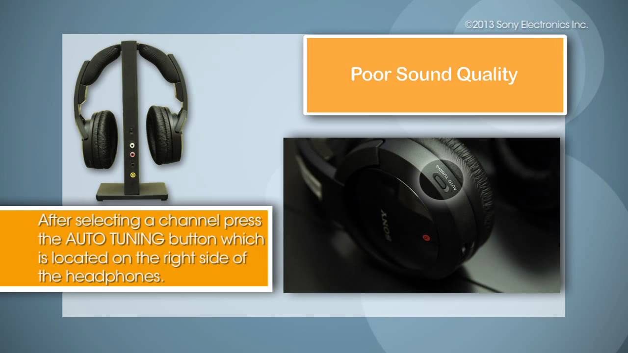 Some Common Steps to Troubleshooting Sony® Wireless Headphones