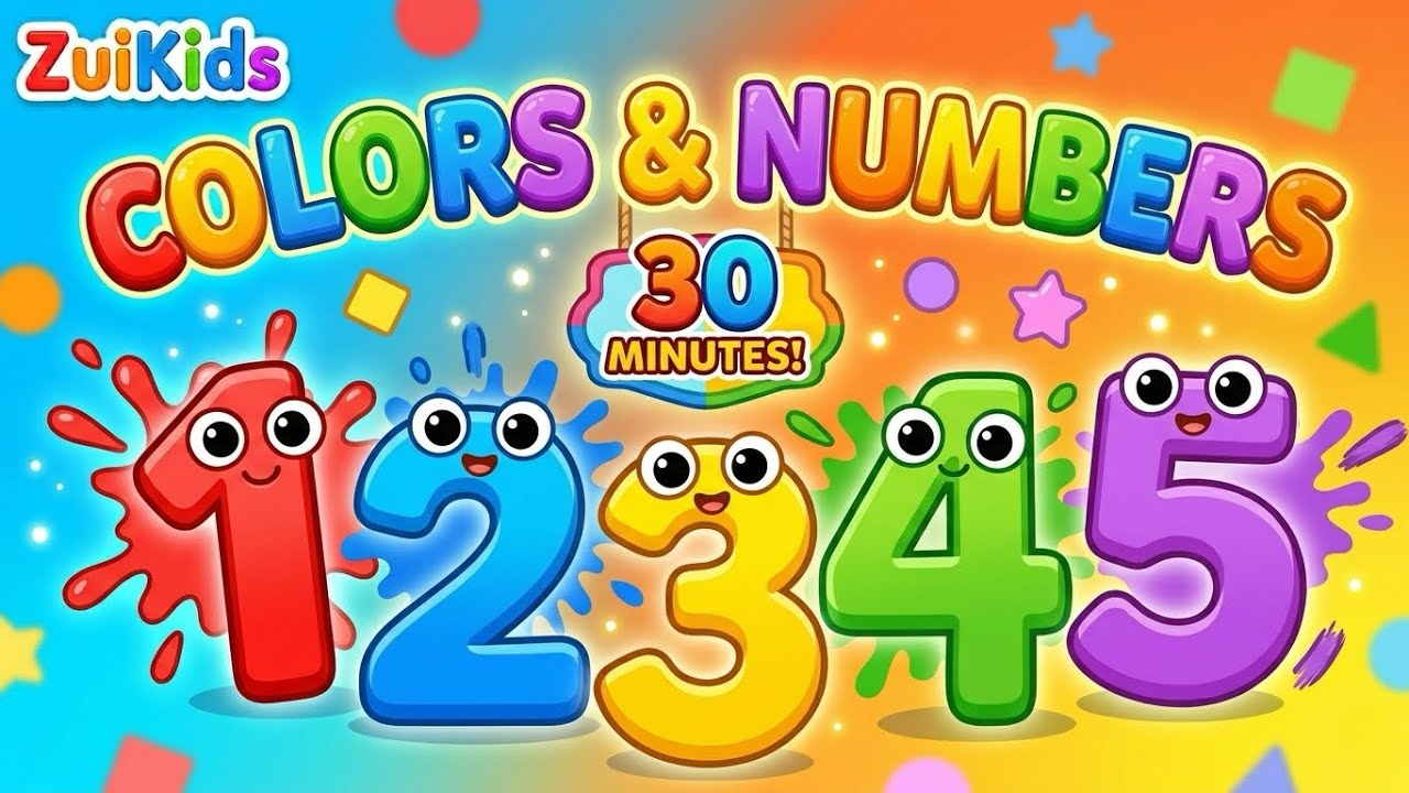 Colors&Numbers - 30 Minutes Kids Songs for Learning & Relaxing | ZuiKids Nursery Rhymes & Kids Songs