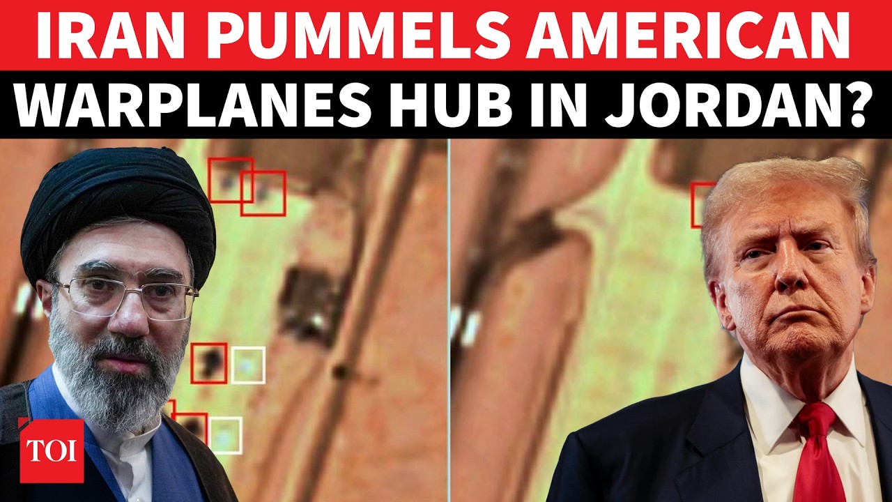 BOOM! Iran Hits Hidden US Airbase Inside Jordan Airport? Massive Fireball, Smoke Cloud Rises