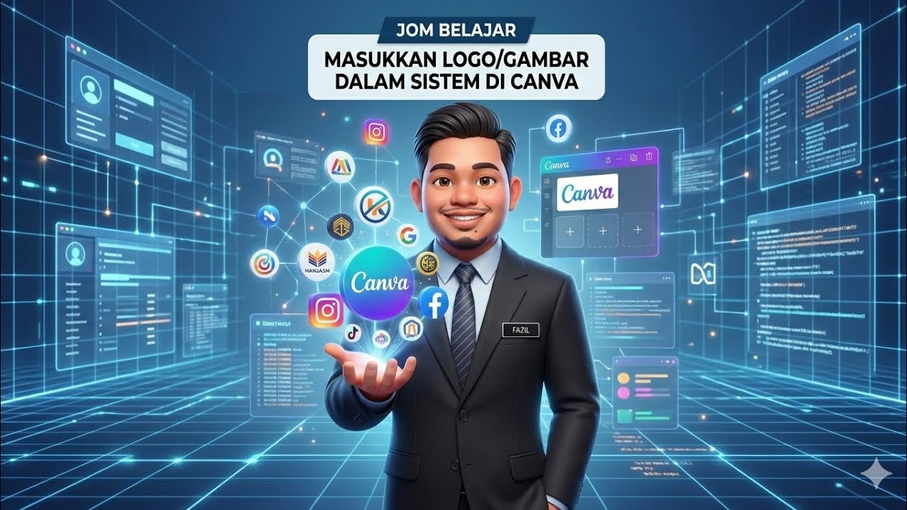 CARA MASUKKAN LOGO DALAM CANVA CODE
