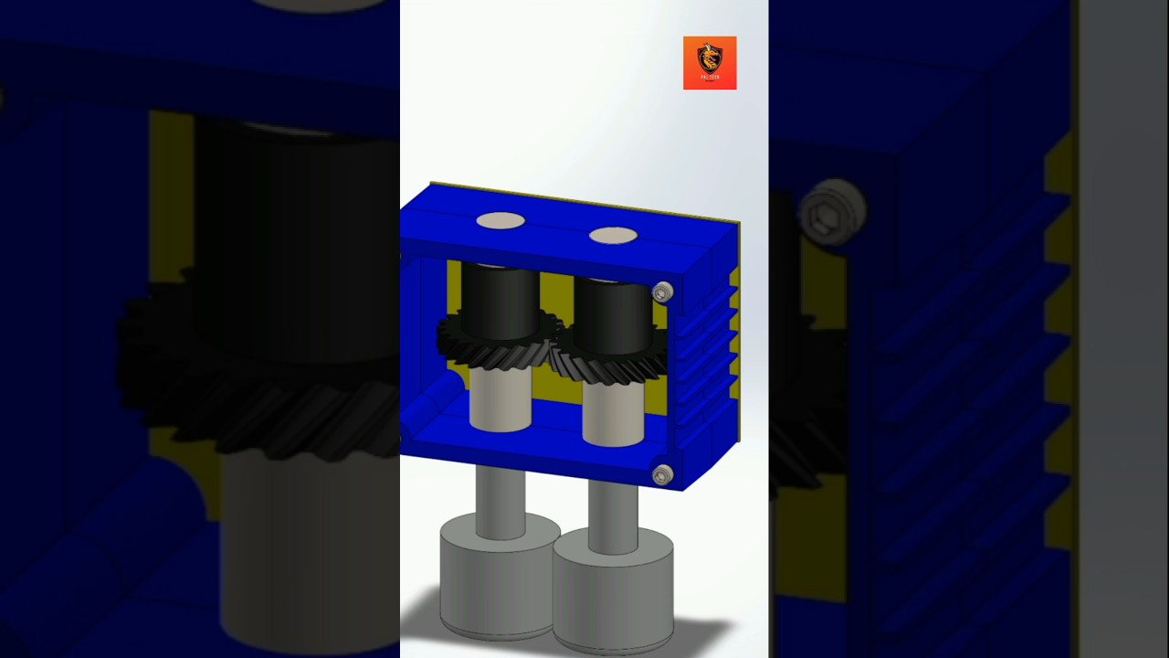 Gearbox simulation 3d design 