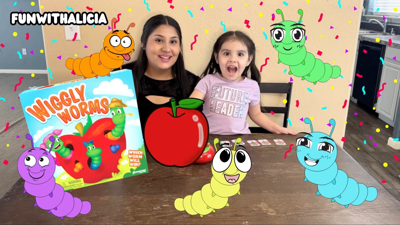 Wiggly Worms Game | The BEST WAY TO PLAY WIGGLY WORMS so much fun | Mother & Daughter Playing Games