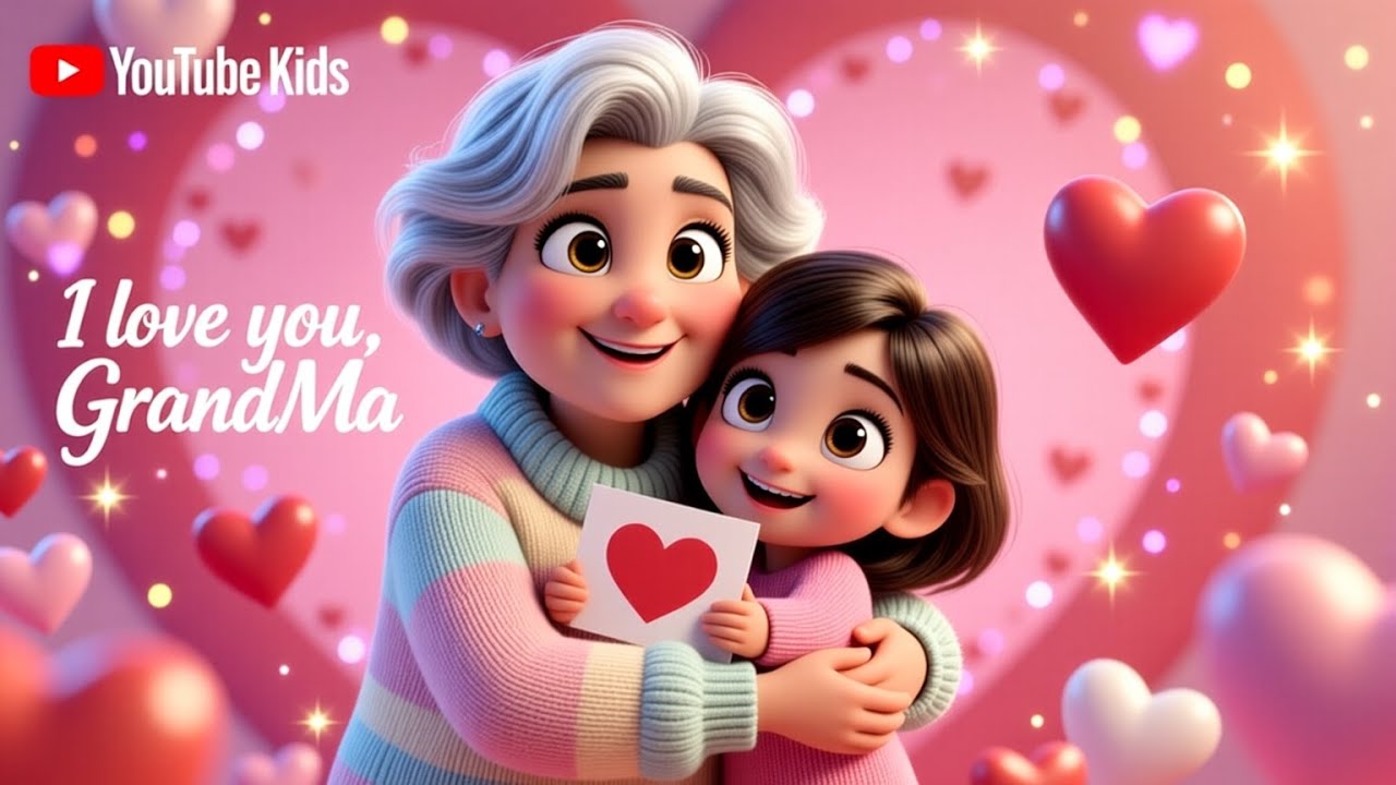 Grandma is my Valentine 💖👵A cute love song for kids filled with hugs, smiles & hearts! 🎶💝