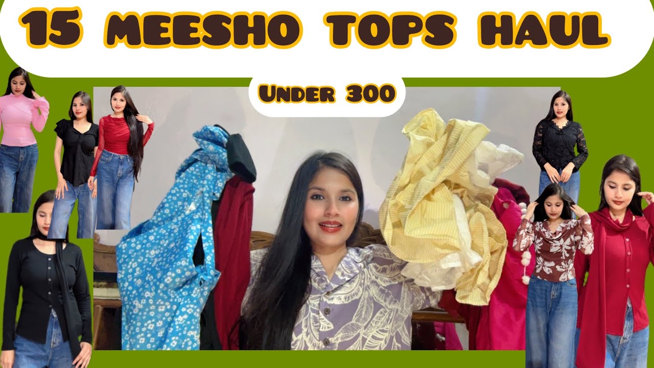 15 meesho tops haul 🌸 mahasale is live🌸 @Meesho #tops #viralvideo #meesho #fashion  