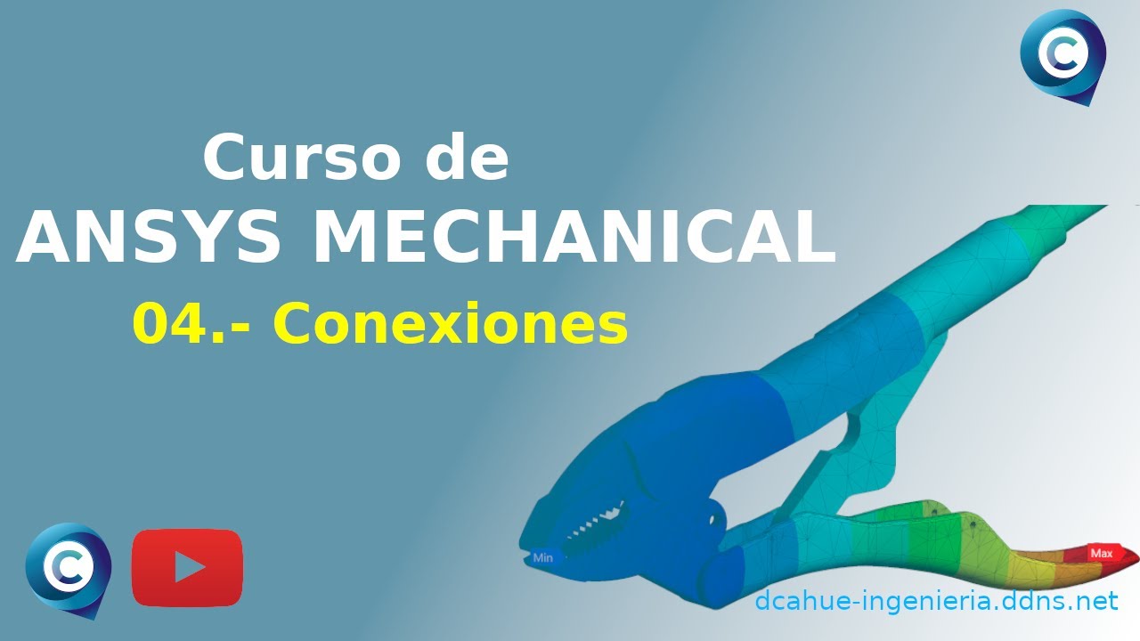 4.- Conexiones entre elementos en ansys Mechanical
