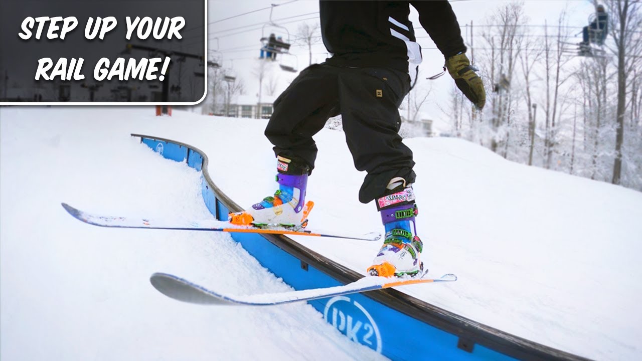 HOW TO IMPROVE AT HITTING RAILS ON SKIS!!