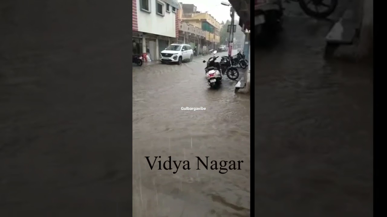 Gulbarga Heavy Rain Today | #rain #gulbargatoday #kalaburagi #heavyrain #rainfall