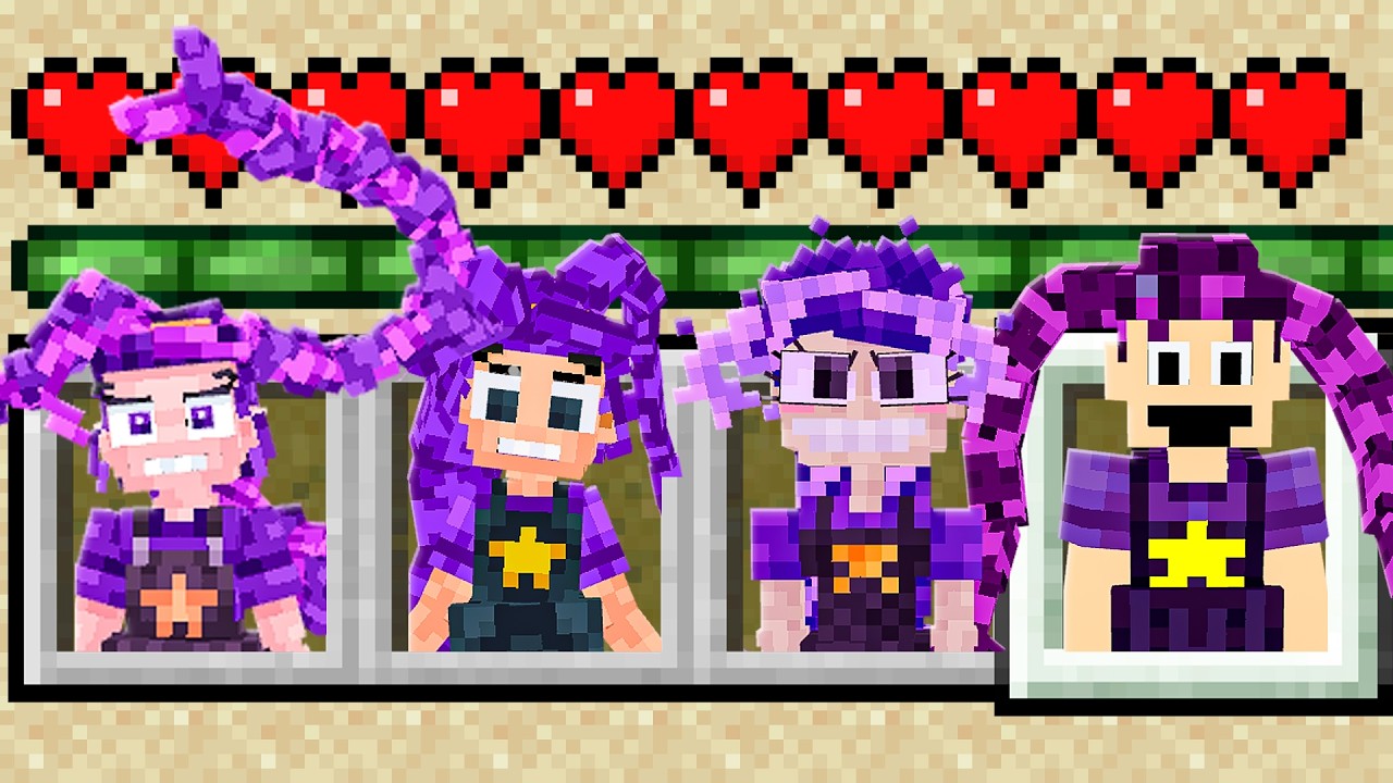 TODAS as EVOLUÇÕES da LILY LOVE BRAIDS no Minecraft