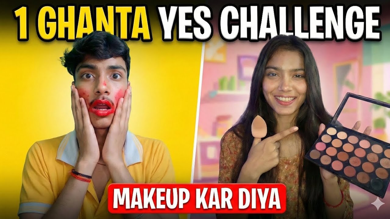 Brother saying Yes to me 😁 for 1 hour challengel