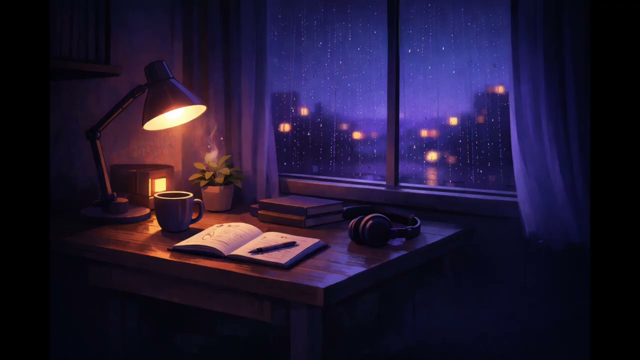 rainy night lofi 🌧 beats for deep focus