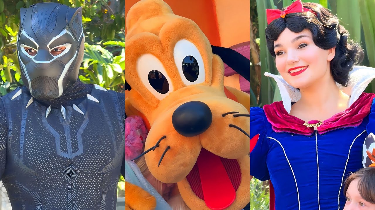 [MARCH 2026] Disneyland Character Interactions - 4K POV - Snow White - Pluto - Black Panther & More