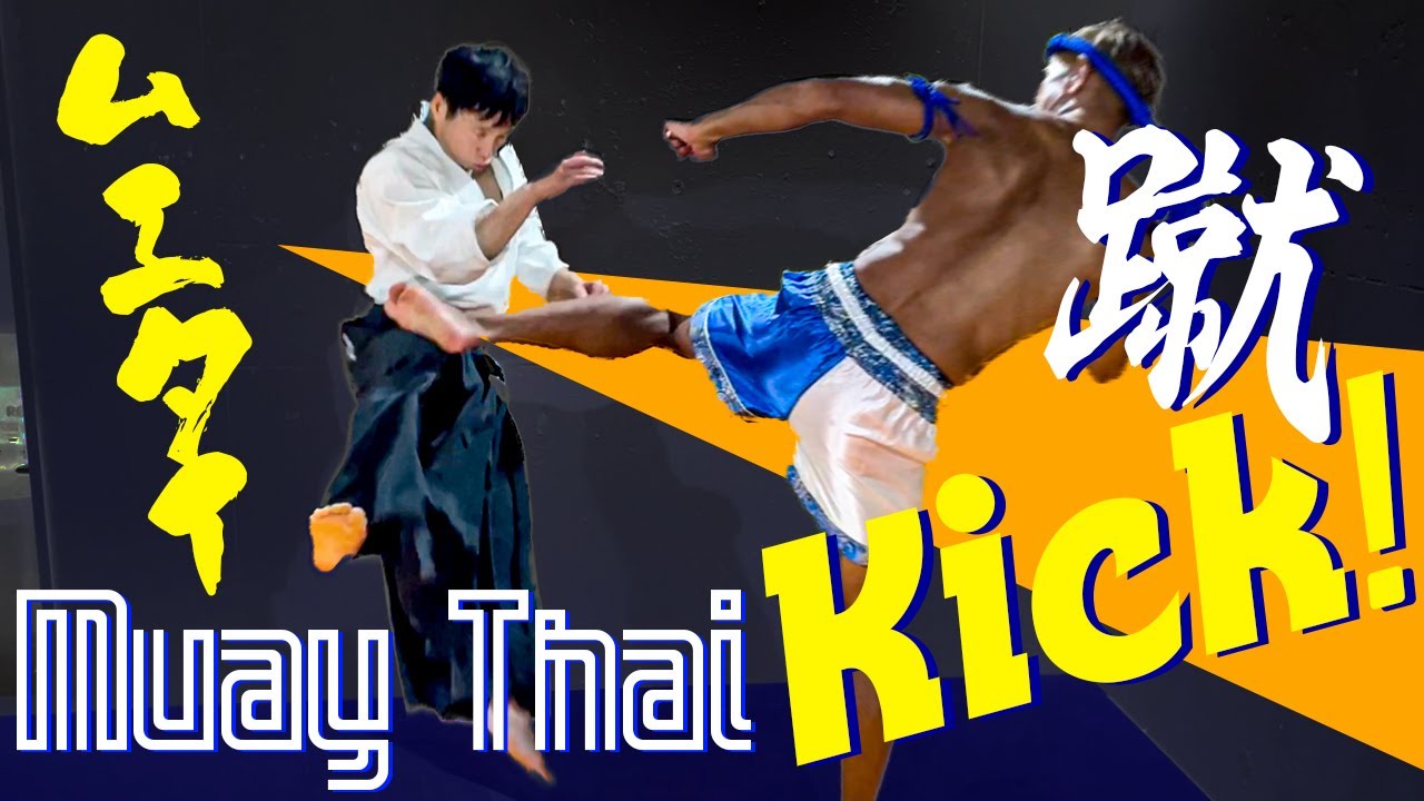 Aikido Master Learns Muay Thai Kicks From Top Kickboxing Fighter