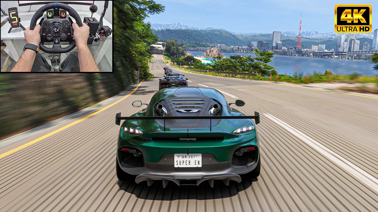 Koenigsegg Gemera VS Hypercars - Forza Horizon 6 | Logitech G923 Steering Wheel