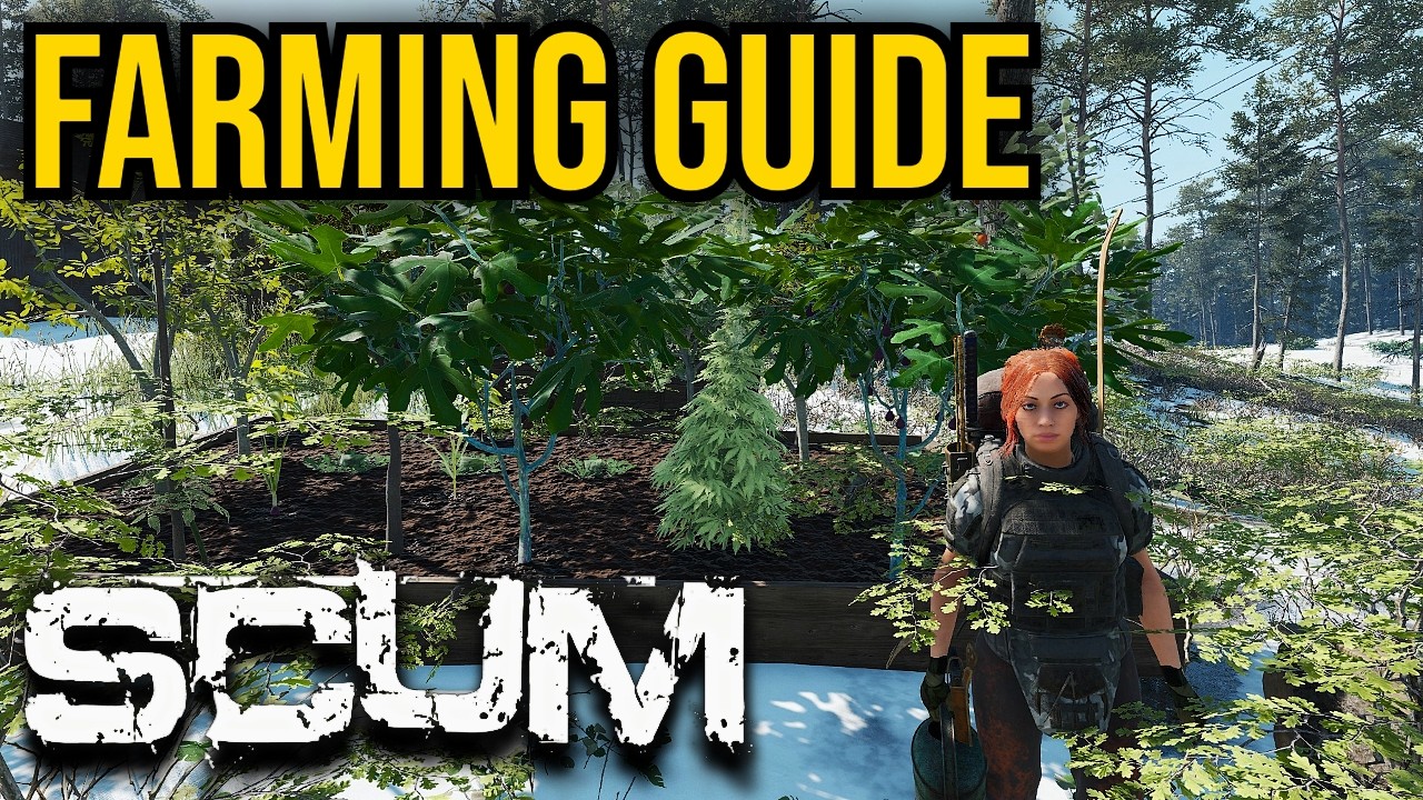 SCUM Gardening Guide 🌱How to Farm, Plant Seeds & Grow Food (Full Tutorial)