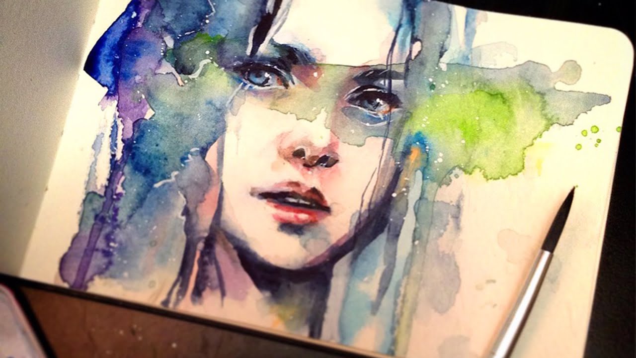 【WATERCOLOR PORTRAIT】The Premonition