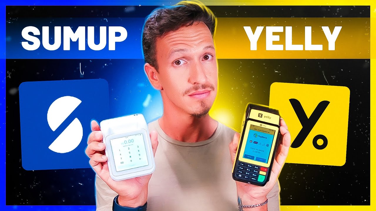SUMUP ou YELLY - Qual a MÁQUINA de Cartão Com a MENOR TAXA - Comparativo COMPLETO