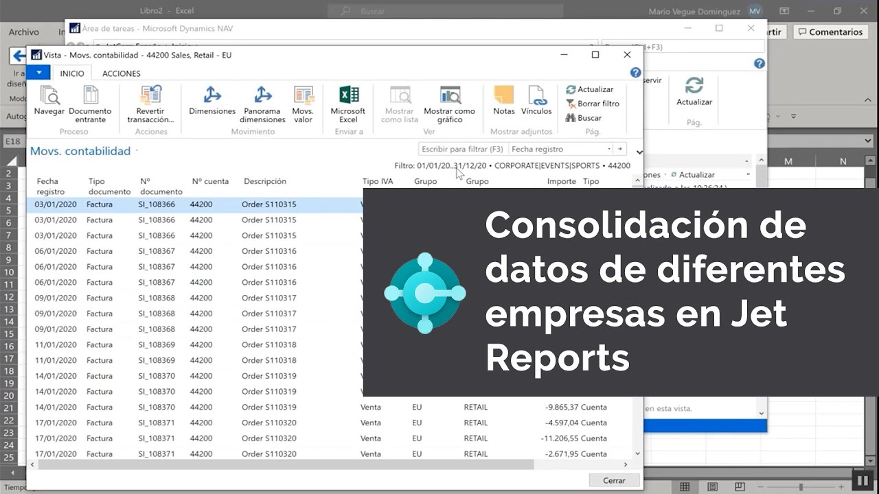 Consolidar datos de diferentes empresas en Business Central