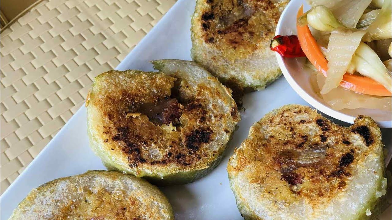 Không cần dầu mỡ bánh tét chiên NƯỚC LÃ giòn thơm #satrungtho #food #cooking