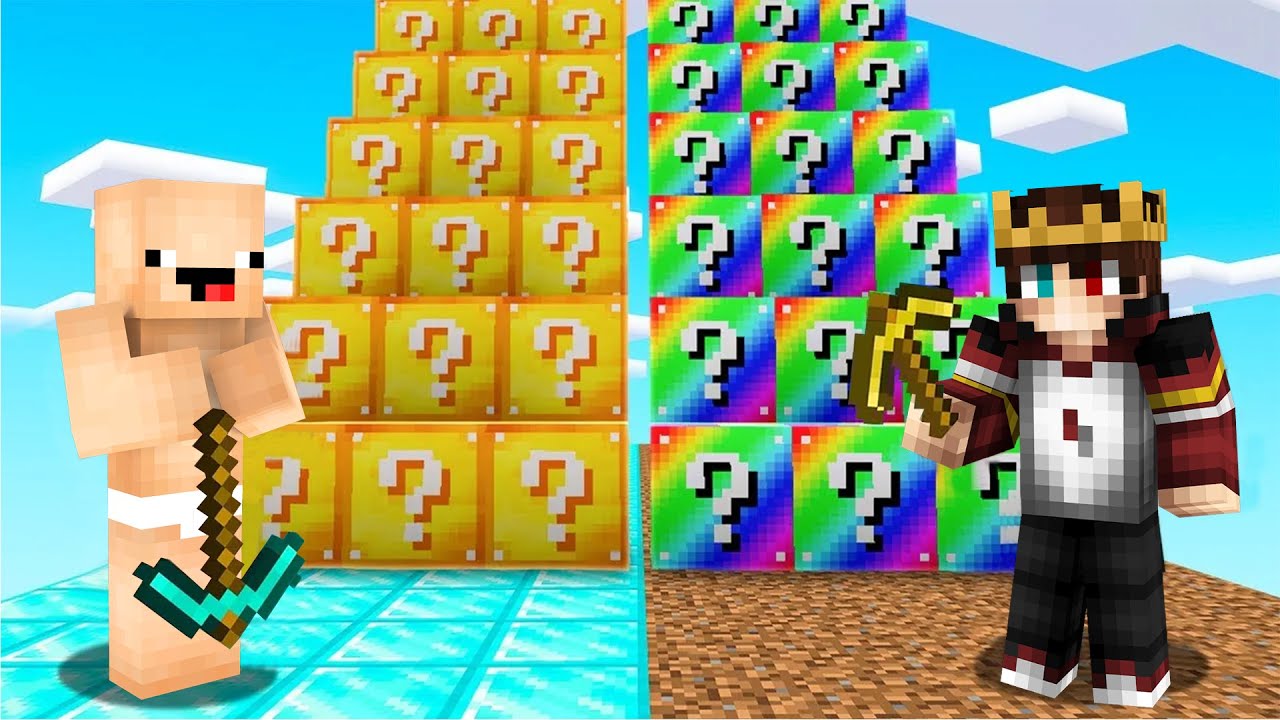 Minecraft'ta Sakar Bebek ile Aşırı Şanslı Blok Açtık