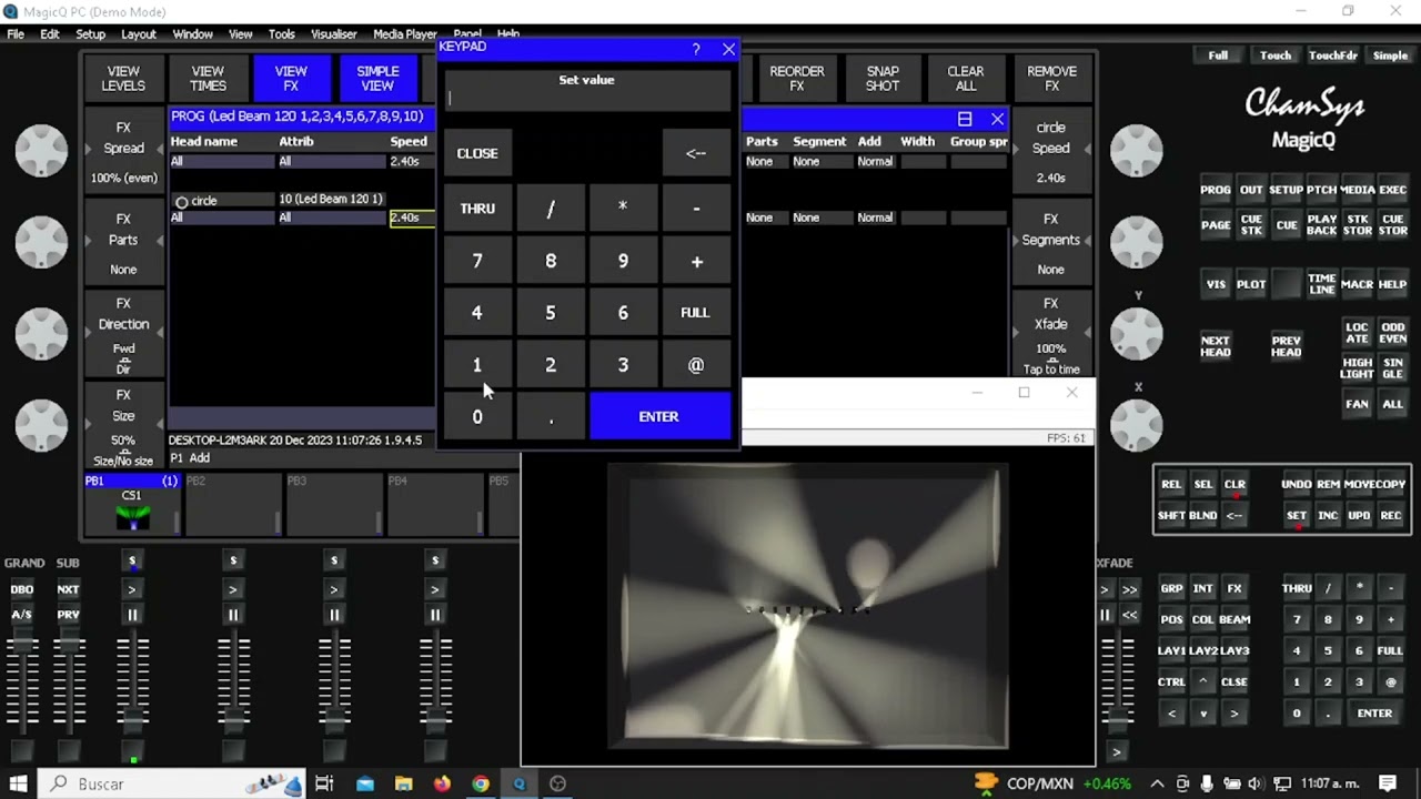 COMO CREAR EFECTO DE MOVIMIENTO EN MAGICQ PC CHAMSYS
