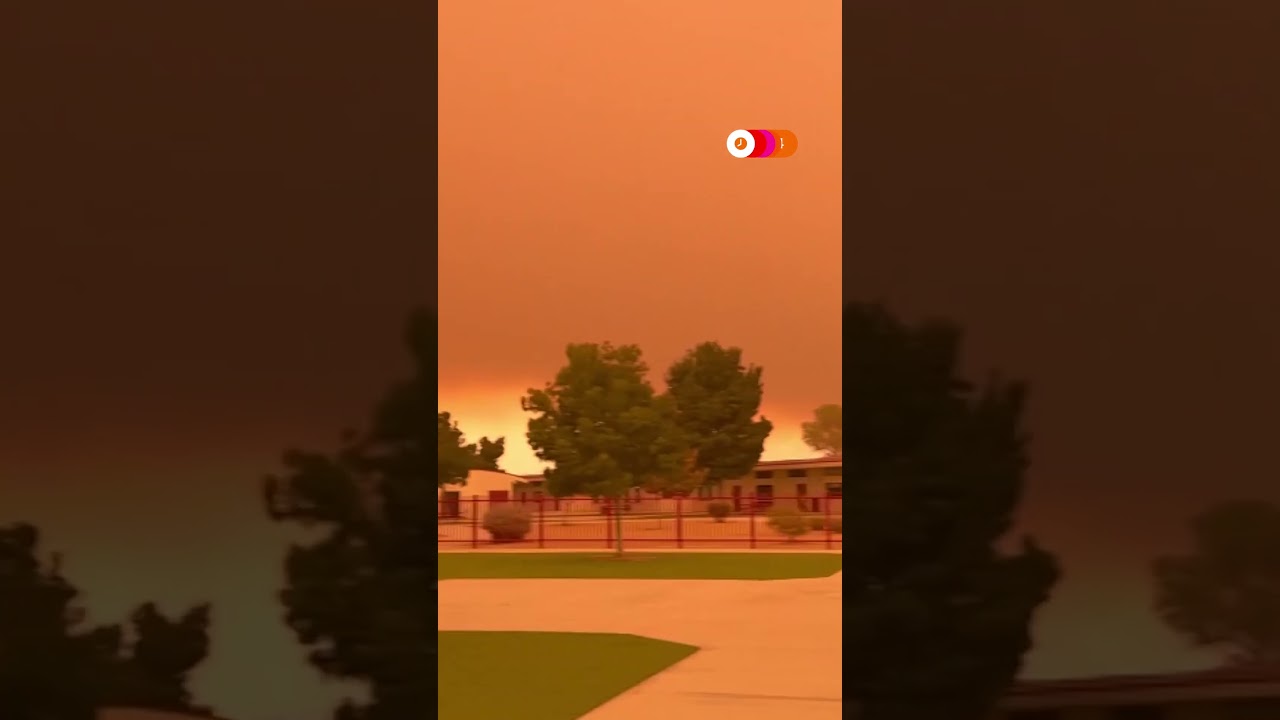 California wildfires turn sky orange