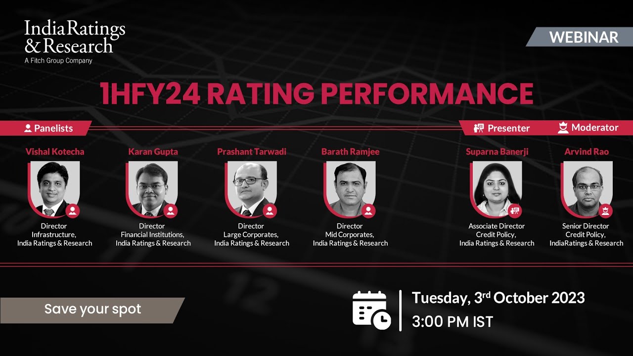 1HFY24 Rating Performance, 03 October 2023, (Tuesday) 4PM