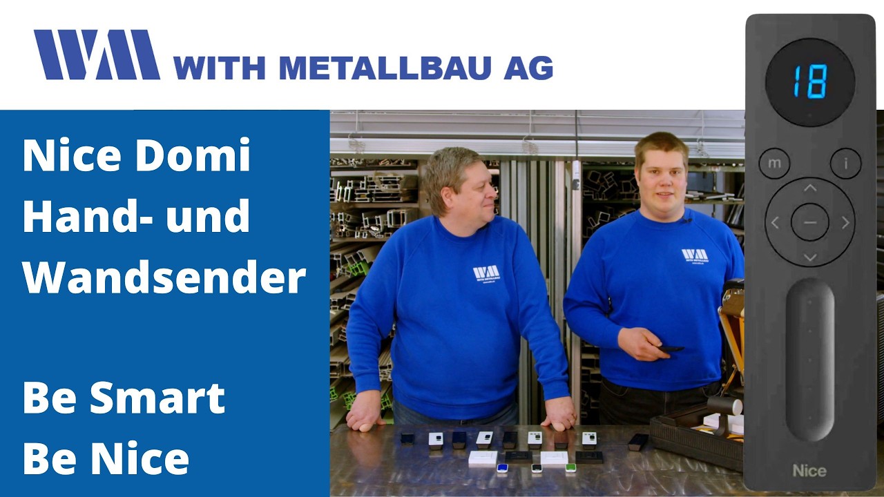 🎛️ Smart steuern mit Stil: Alle Nice Domi P und Domi W Hand- und Wandsender im Überblick