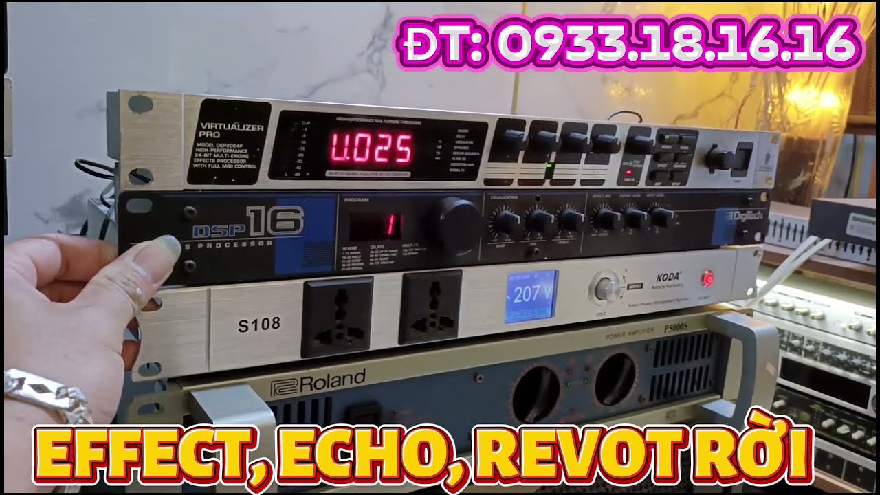 THANH L&Yacute; EFFECT, ECHO, REVOT RỜI BEHRINGER DSP 2024 GI&Aacute; 1 TRIỆU 200