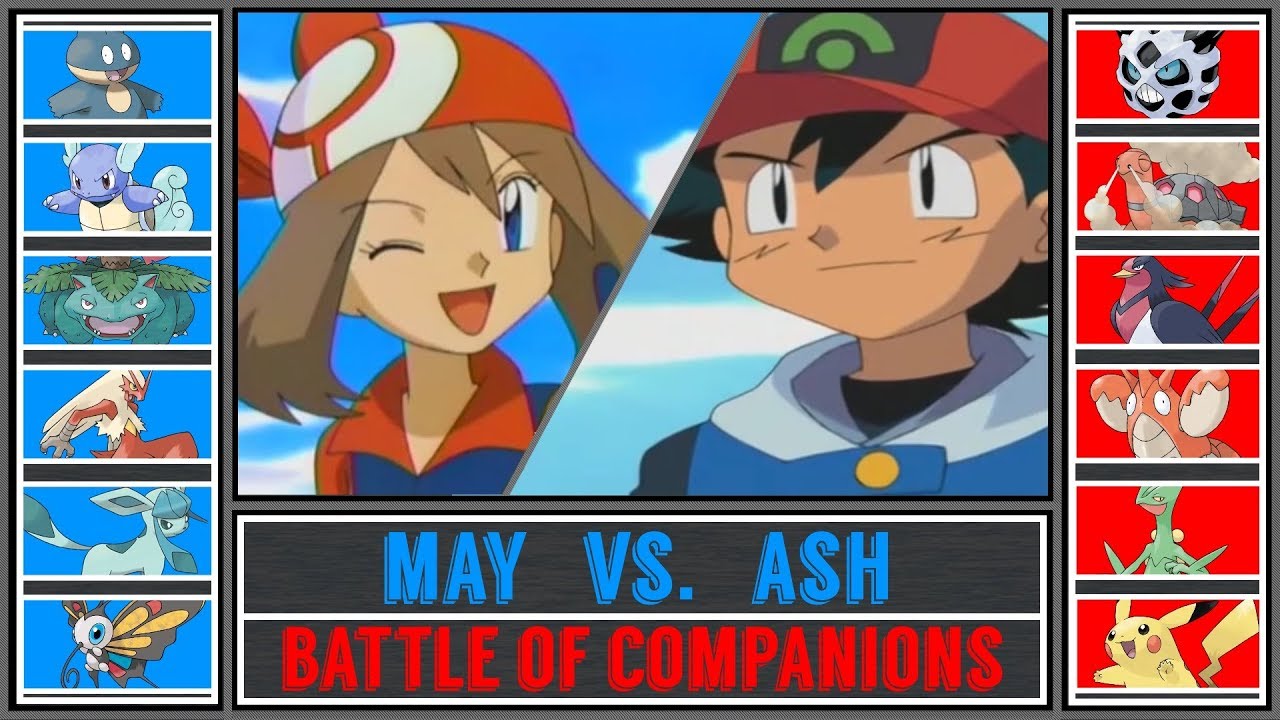 Ash vs. May (Pok&eacute;mon Sun/Moon) - Battle of Companions